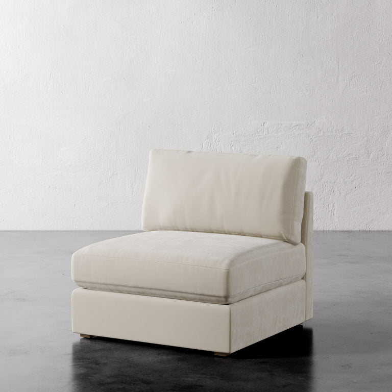 Lemieux Et Cie Chanaux Armless Chair
Beige armchair against a plain white wall