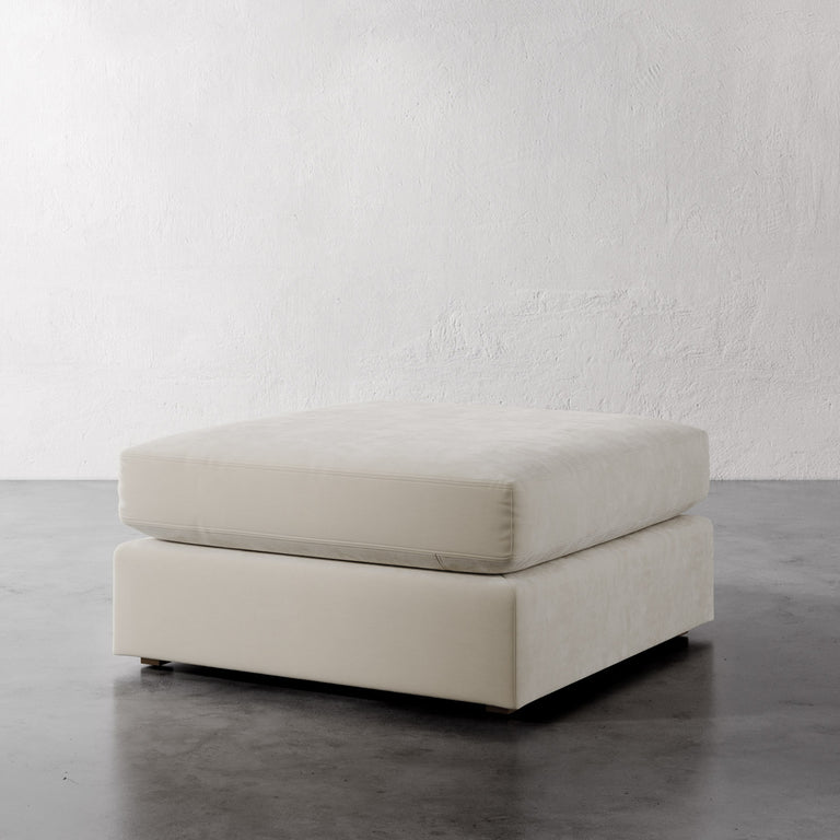 Lemieux Et Cie Chanaux Ottoman
Beige ottoman on a gray floor with a white wall background