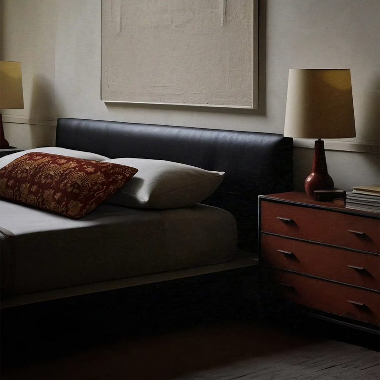 Tiger Velvet Pillow - Oxblood