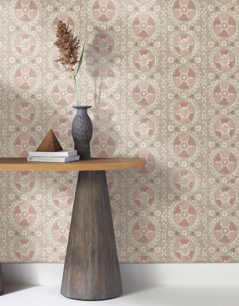 Fleurus Blush Wallpaper
