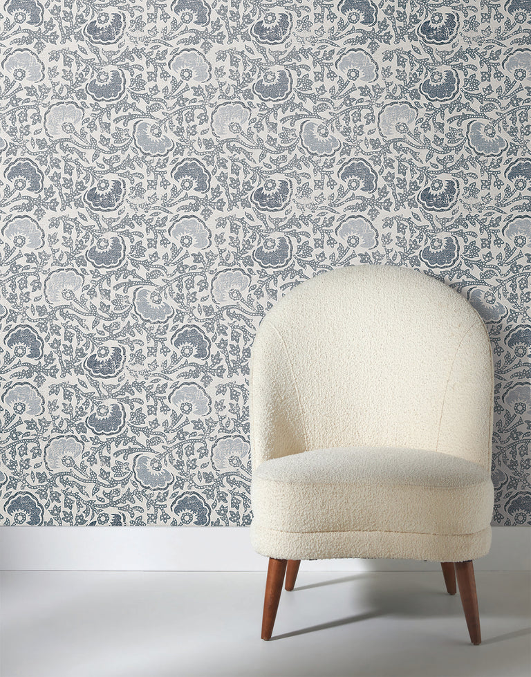 Fontaine Blue Wallpaper