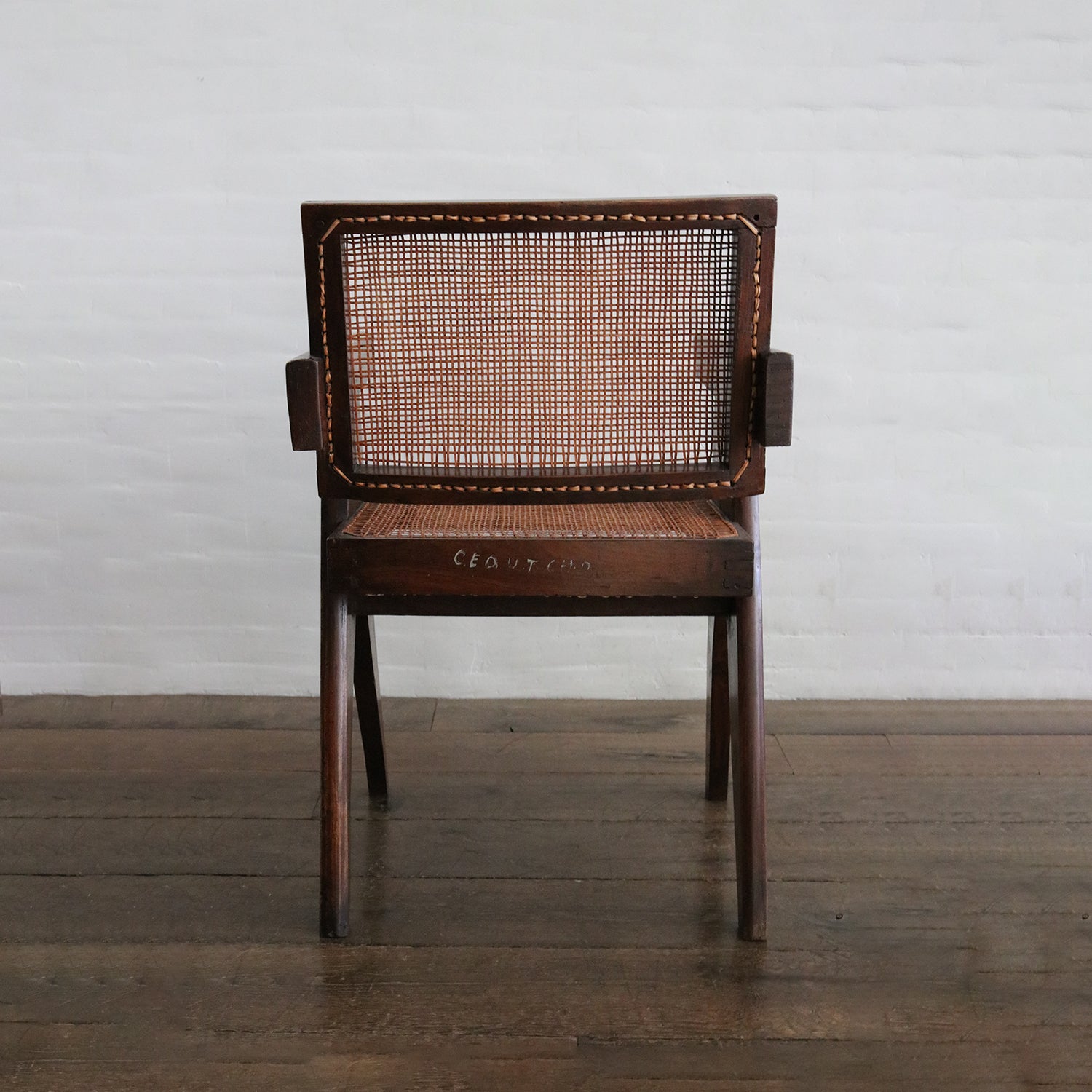 Pierre Jeanneret Office Cane Chairs (ca 1954)