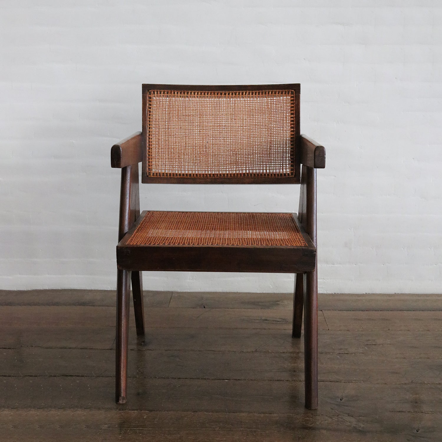 Pierre Jeanneret Office Cane Chairs (ca 1954)