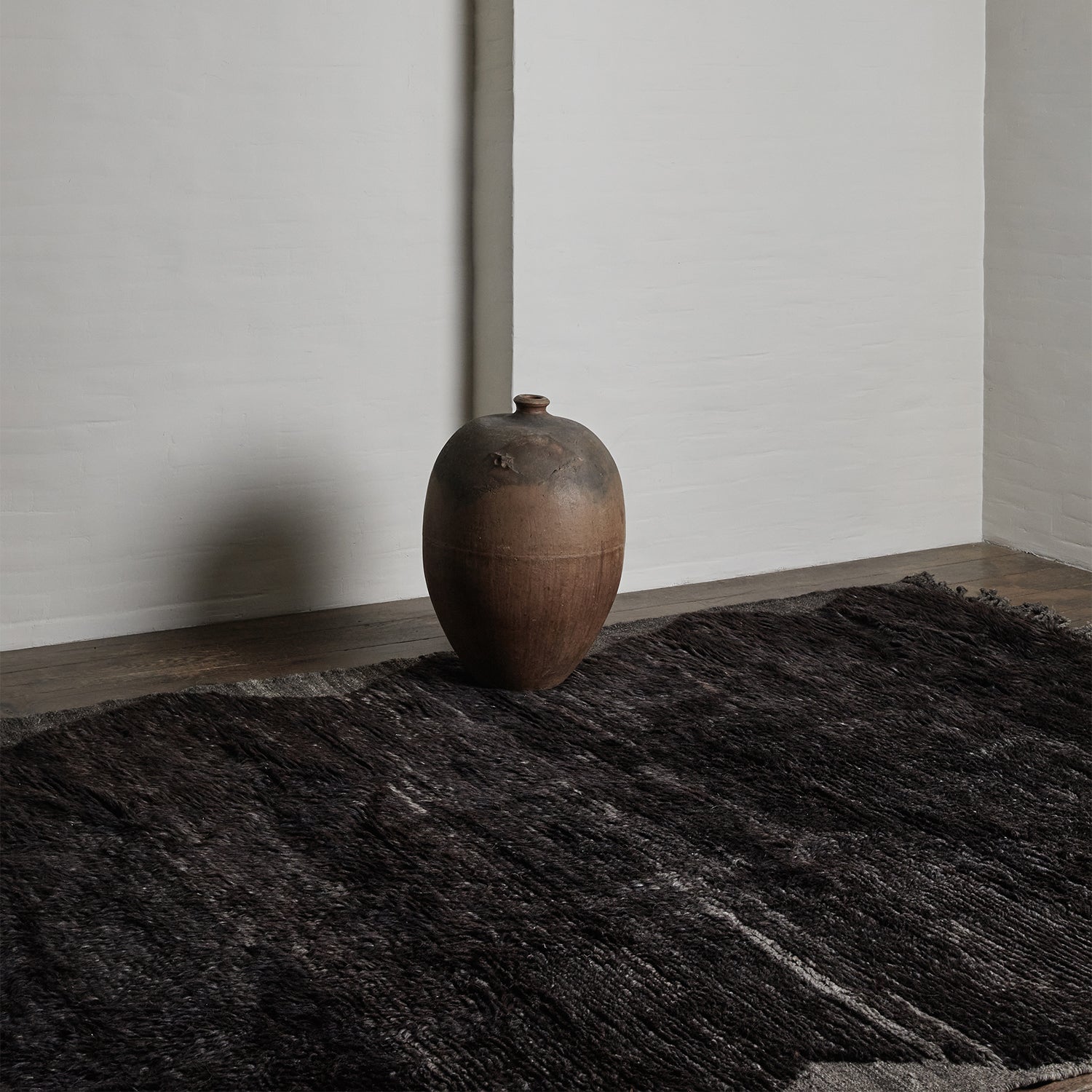 Vintage Handmade Brancusi Inspired Shag Rug - 8’ x10'