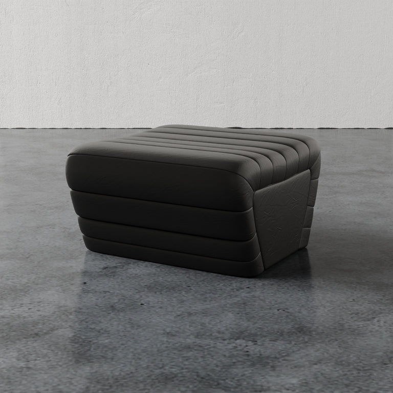 Brunoy Ottoman (Leather)