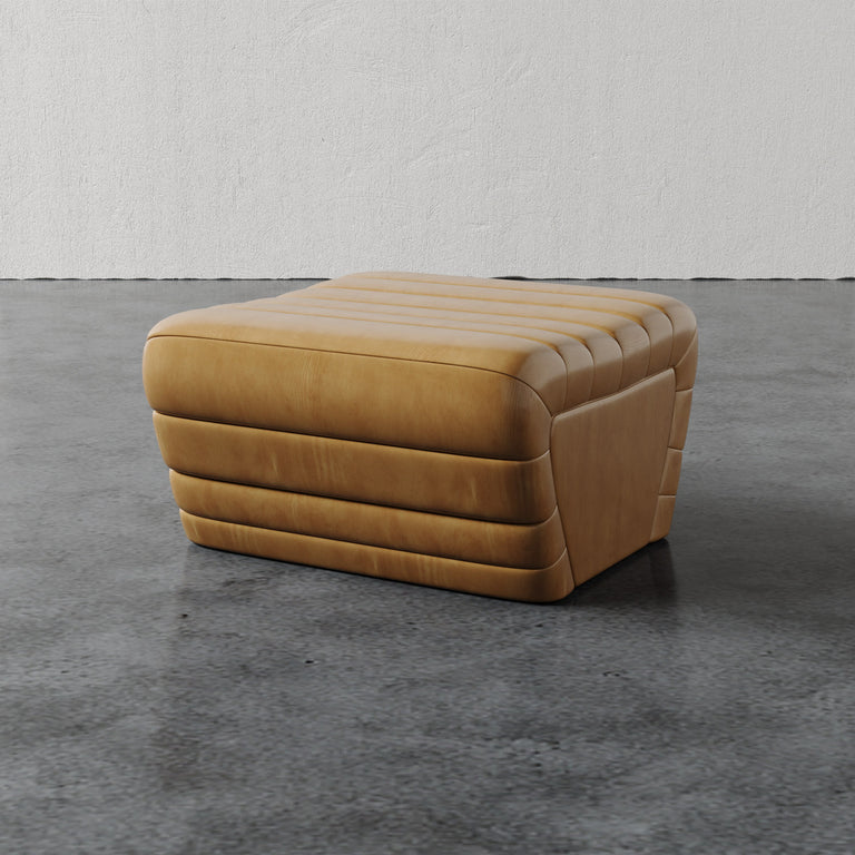 Brunoy Ottoman (Leather)