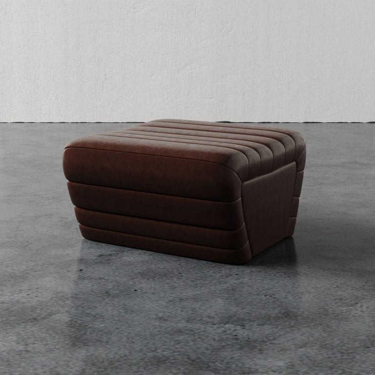 Brunoy Ottoman (Leather)