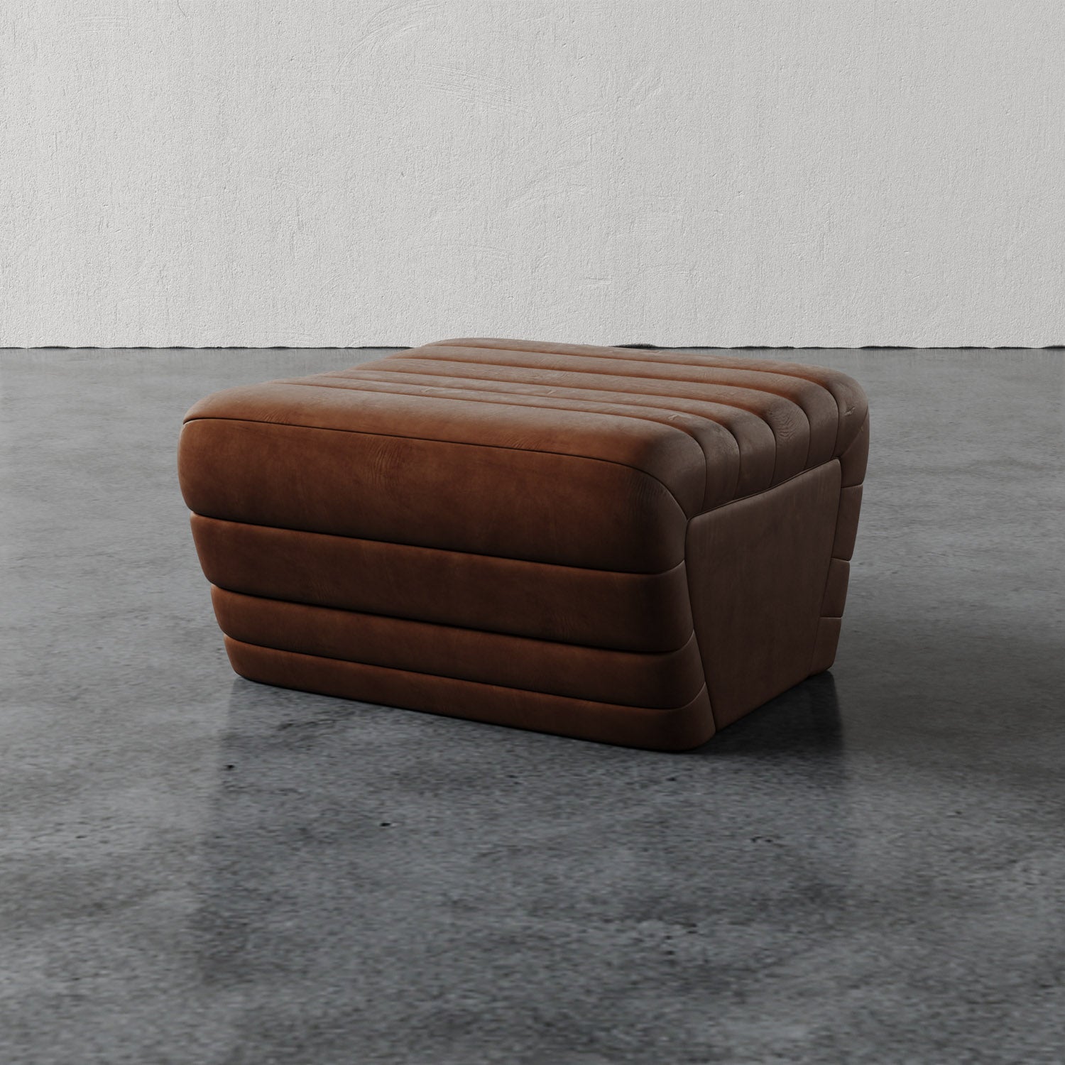 Brunoy Ottoman (Leather)