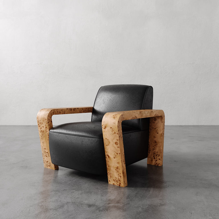 Dumas Leather Lounge Chair