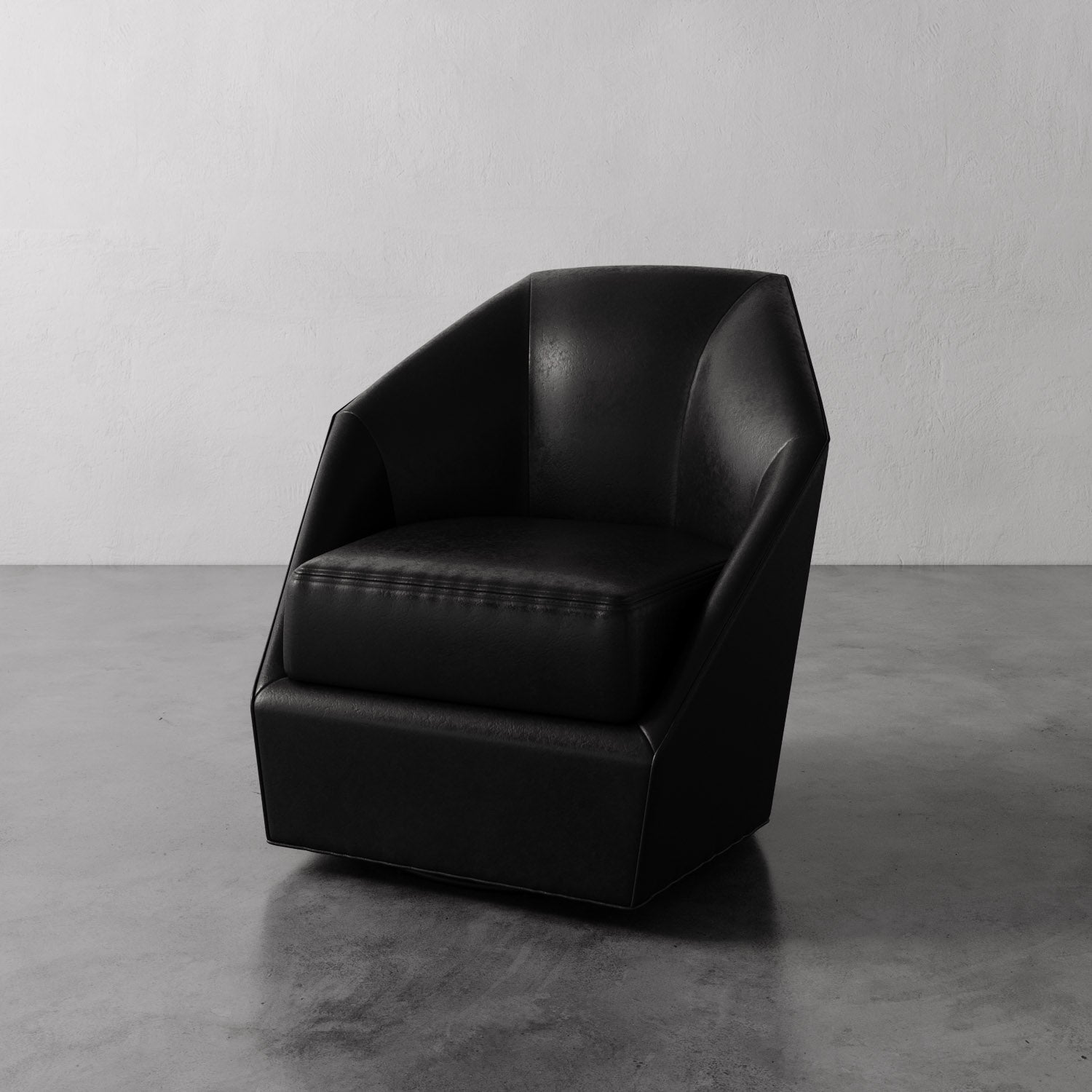 Bijou Leather Swivel Chair - Thumbnail 2