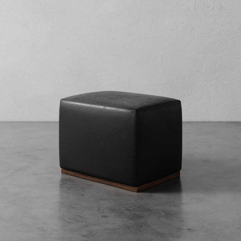 Sophie Leather Rectangular Ottoman
