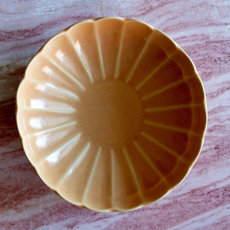 Dhalia Stoneware Pasta Bowl, Set of 4 (Camel)