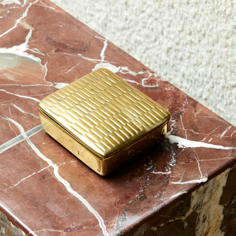 Iconic Mid-Century Modern Brass Decorative Box by Ben Seibel