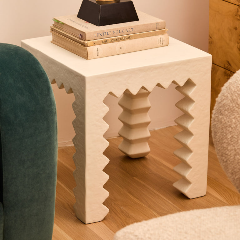Lucien Plaster Side Table at 14 Crosby
