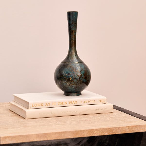 Japanese Takaoka Mottled Bronze Vase