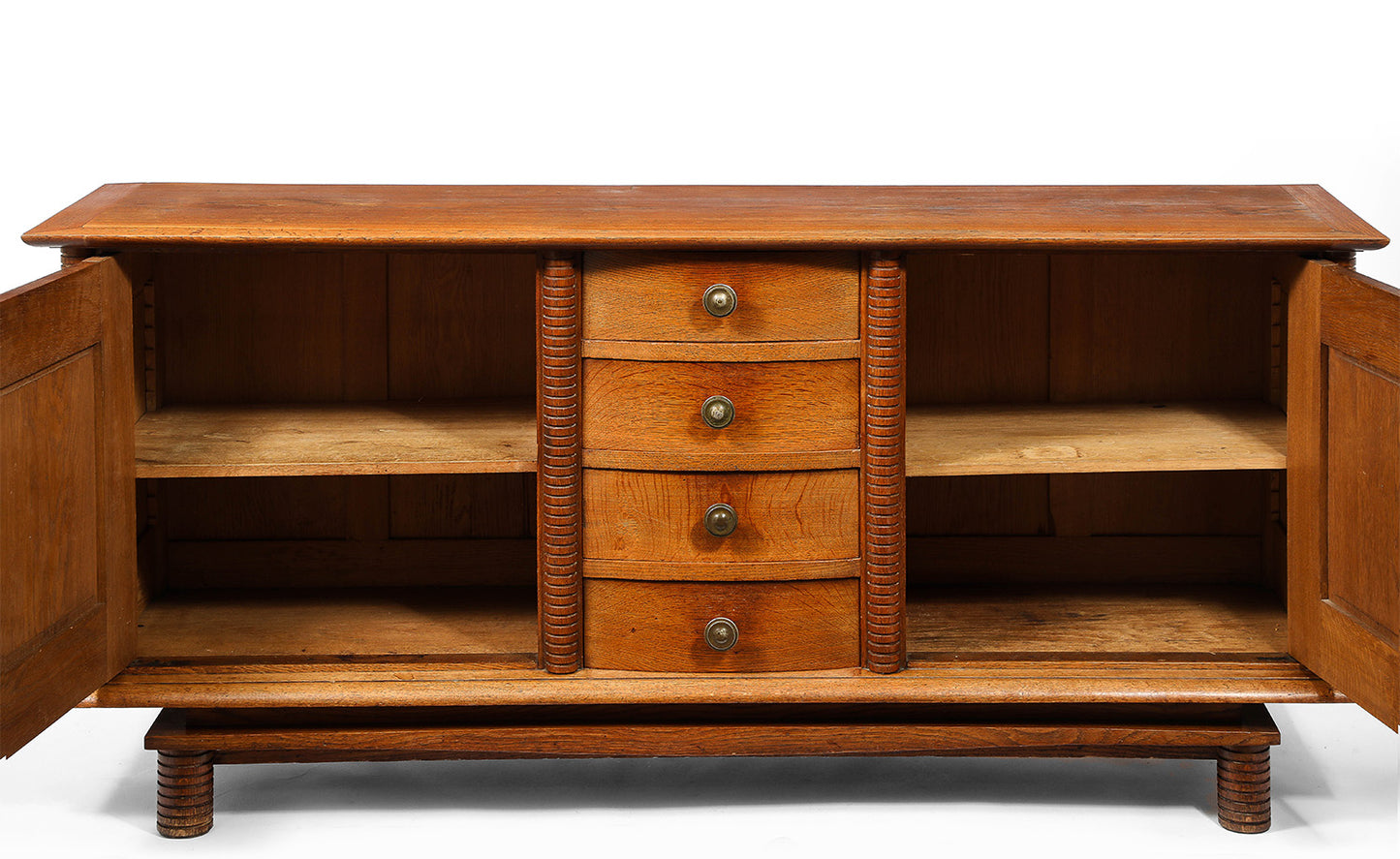 Jacques Adnet Attributed Sideboard in Oak