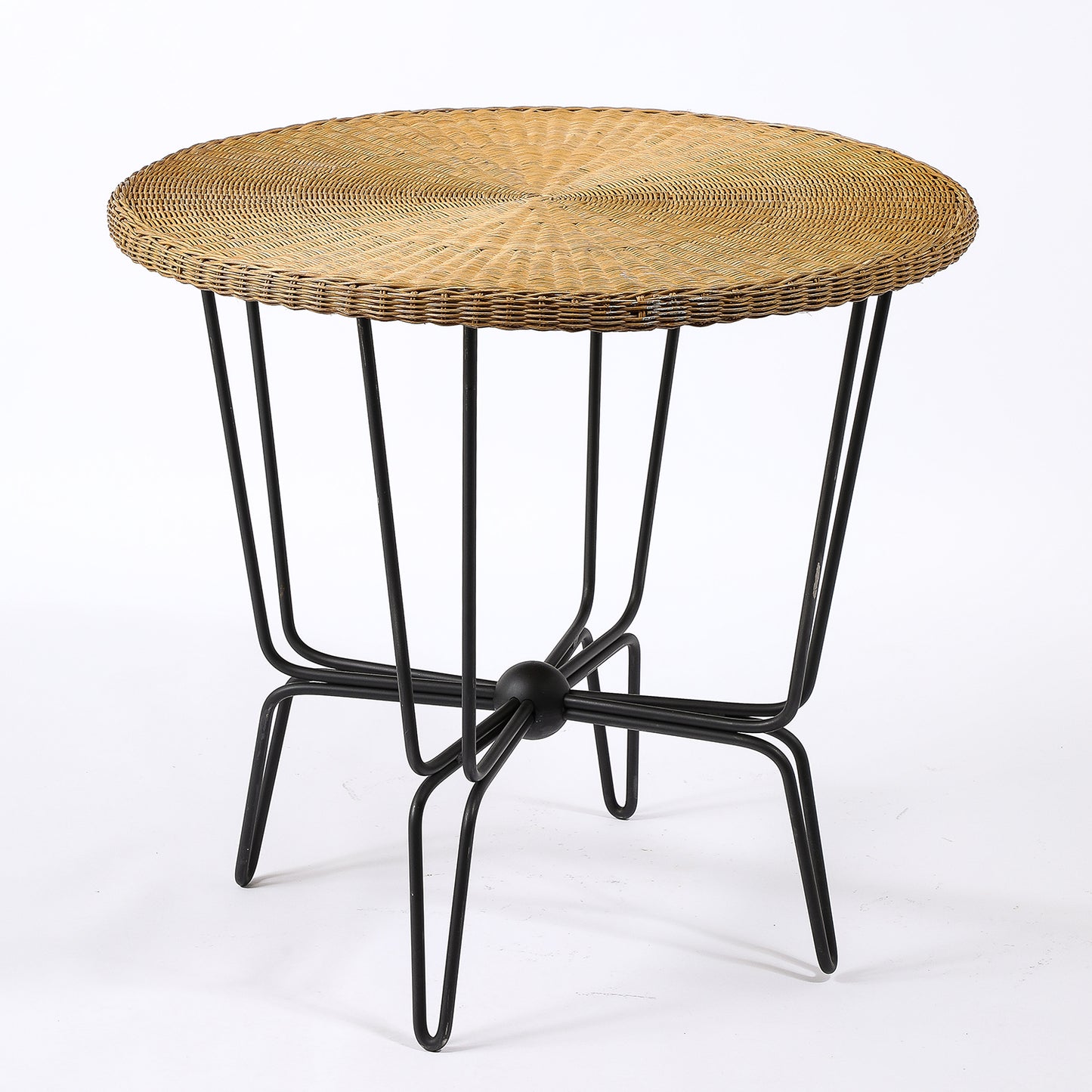 Mathieu Matégot Wicker Table