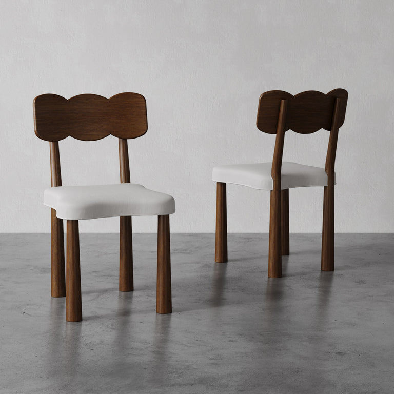 Madeleine Dining Chair Set of 2 (Walnut)