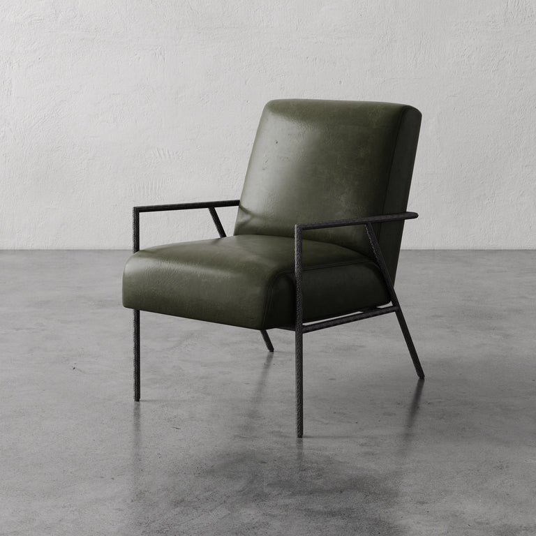Imane Leather Lounge Chair