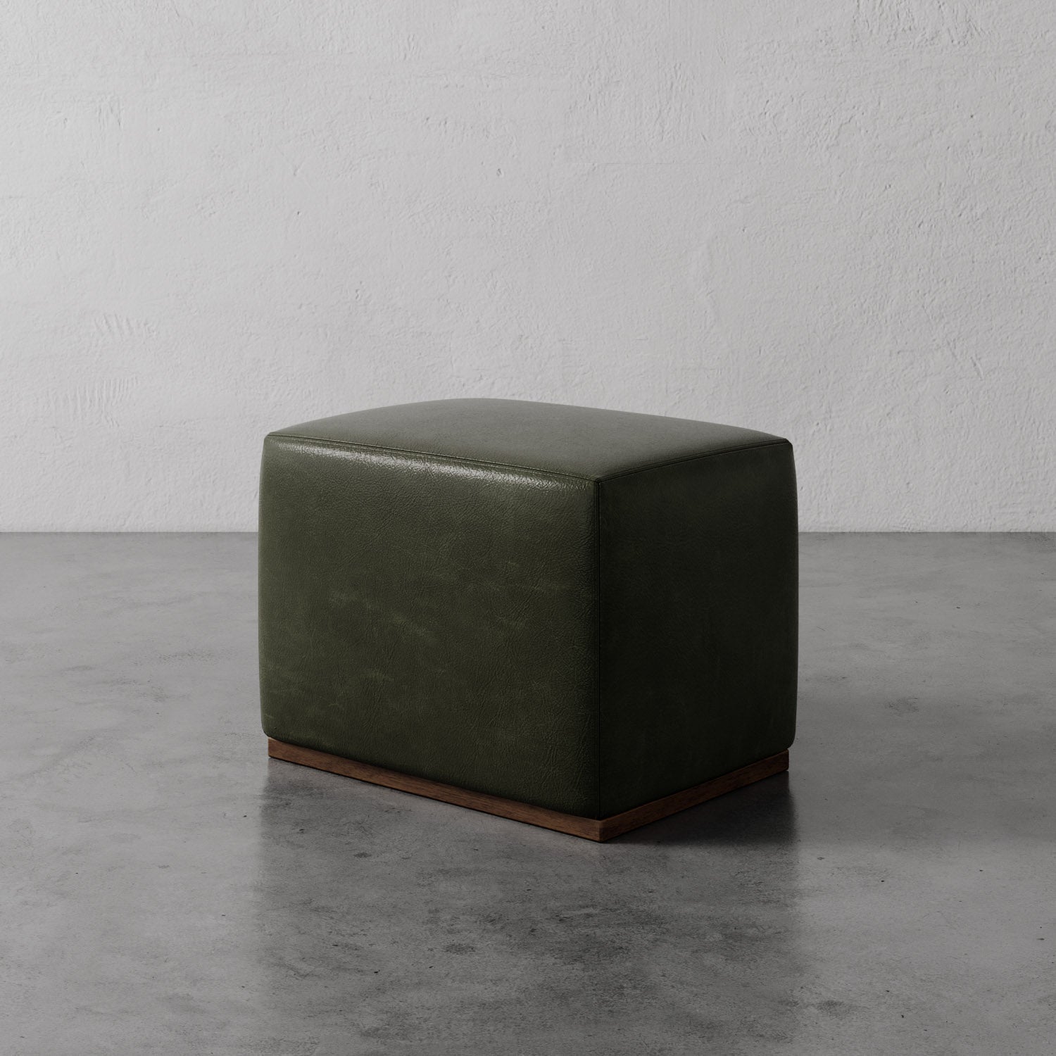 Sophie Leather Rectangular Ottoman