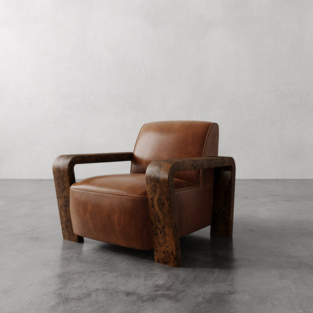 Dumas Leather Lounge Chair