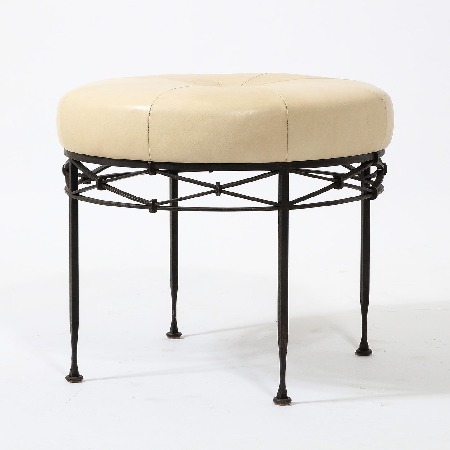 Iron Drum Stool (circa 1940's France)