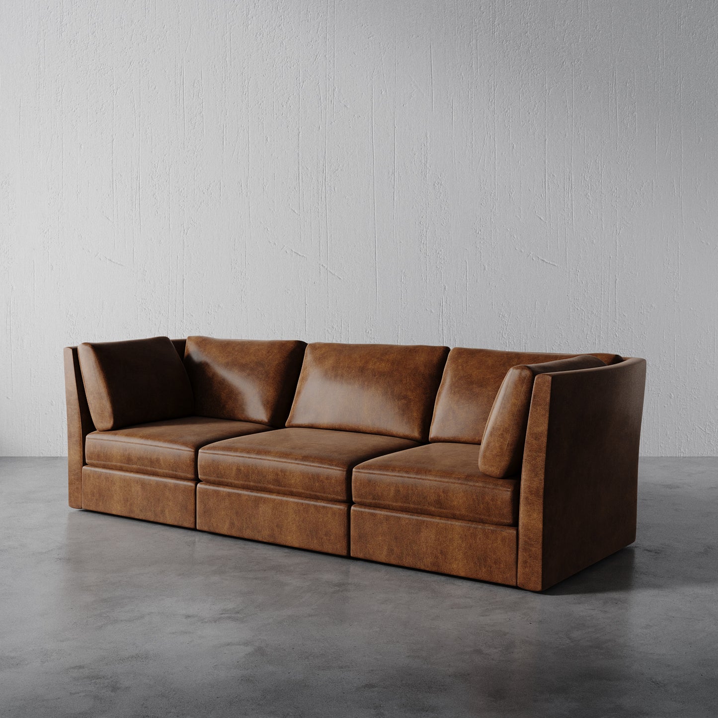 Milo Leather Armless Chair