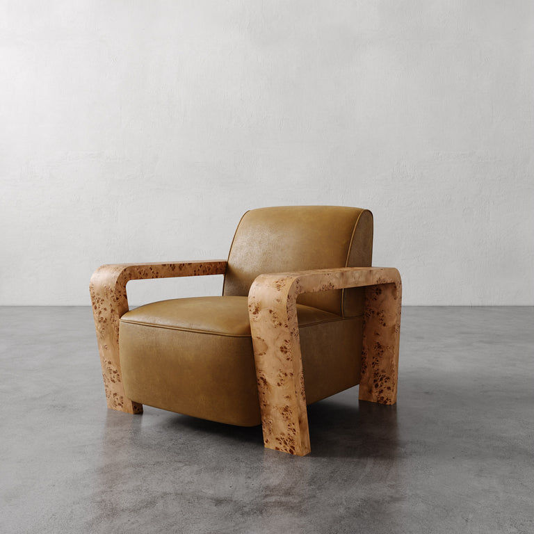 Dumas Leather Lounge Chair