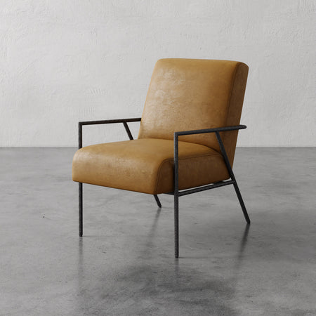 Imane Leather Lounge Chair