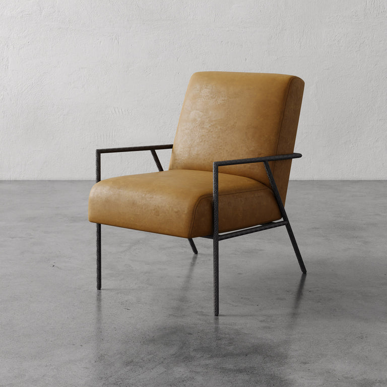 Imane Leather Lounge Chair