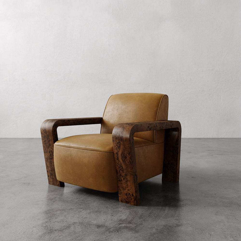 Dumas Leather Lounge Chair