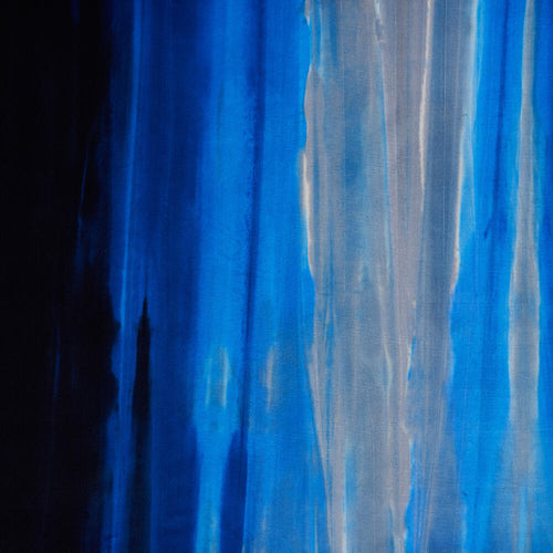 Lagune Klein hand-dyed cotton velvet by Metaphores in vivid cobalt blue