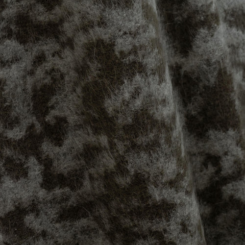 Pampa Argile wool and alpaca boucle fabric by Metaphores in charcoal and stone gray
