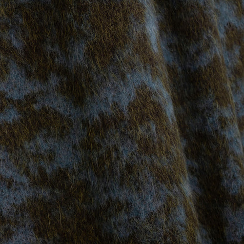 Pampa Mousse wool and alpaca boucle fabric by Metaphores in moss green and blue-gray