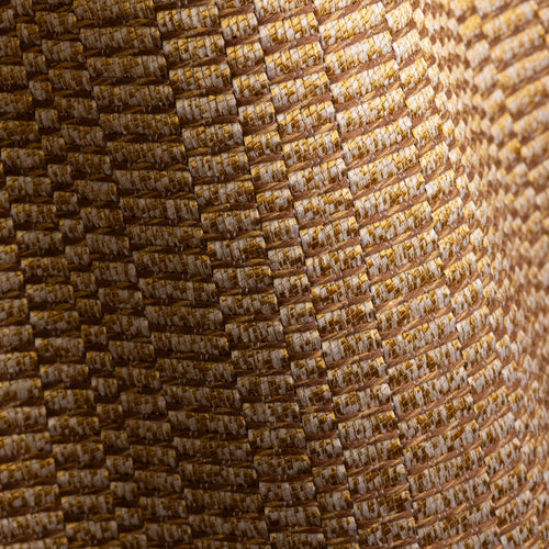 Apollo Gold geometric jacquard upholstery fabric by Metaphores in warm metallic gold and amber