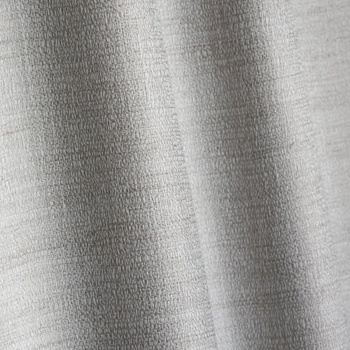 Murmure Brume linen-look sheer curtain fabric by Metaphores in silver gray