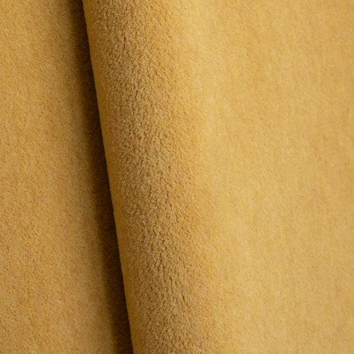 Silence Orge wool and alpaca velvet by Metaphores in golden ochre
