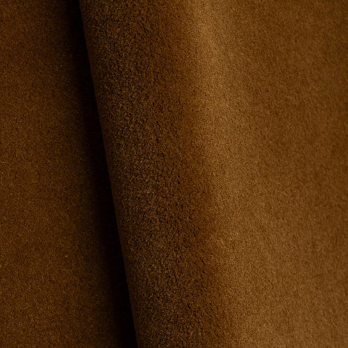 Silence Havane wool and alpaca velvet by Metaphores in chocolate brown