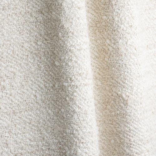 Racine Duvet cotton and wool boucle fabric by Metaphores, part of Hermes' textile division, in soft white