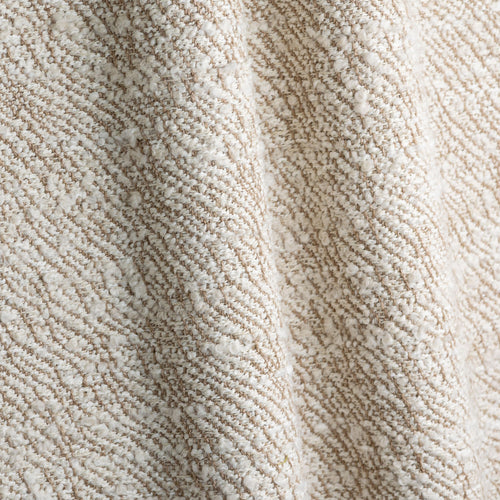 Racine Avoine cotton and wool boucle fabric by Metaphores in oat and taupe