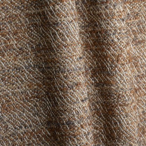 Racine Seigle cotton and wool boucle fabric by Metaphores in earthy brown