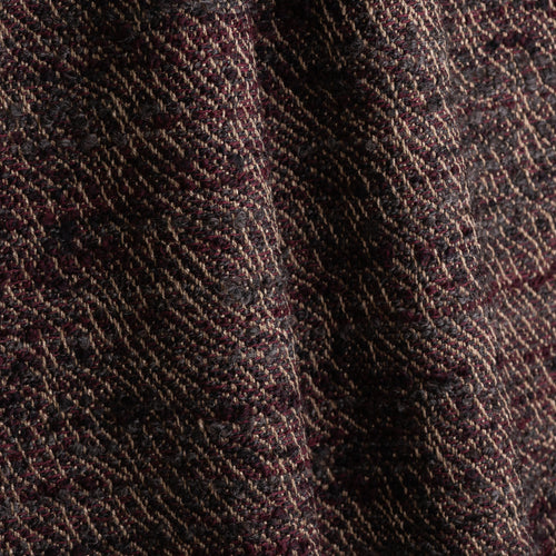 Racine Murier cotton and wool boucle fabric by Metaphores in mulberry