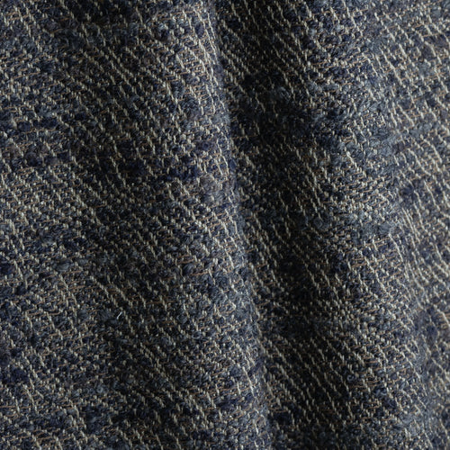 Racine Ardoise cotton and wool boucle fabric by Metaphores in slate blue