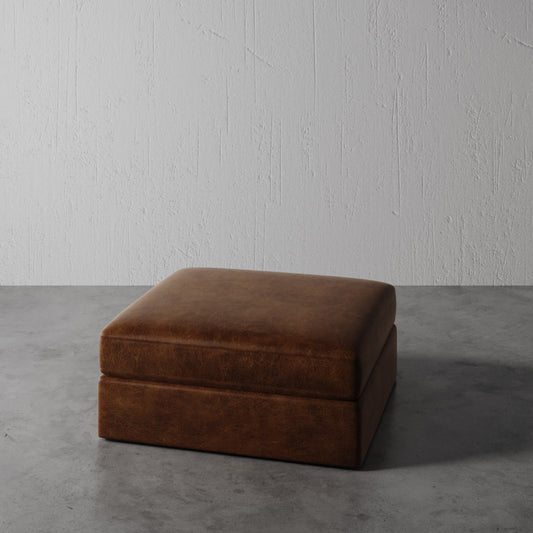 Milo Leather Ottoman