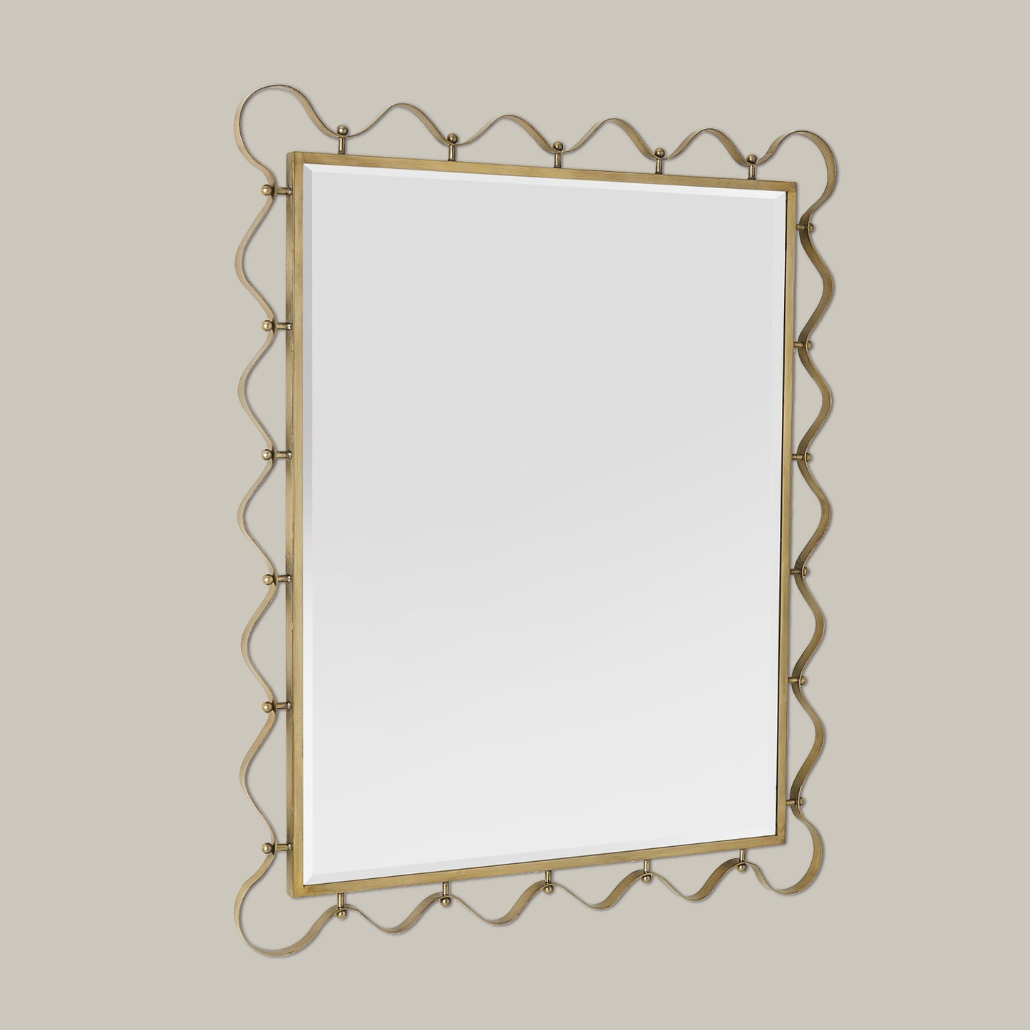 Les Vagues Mirror - Brass (Preorder)