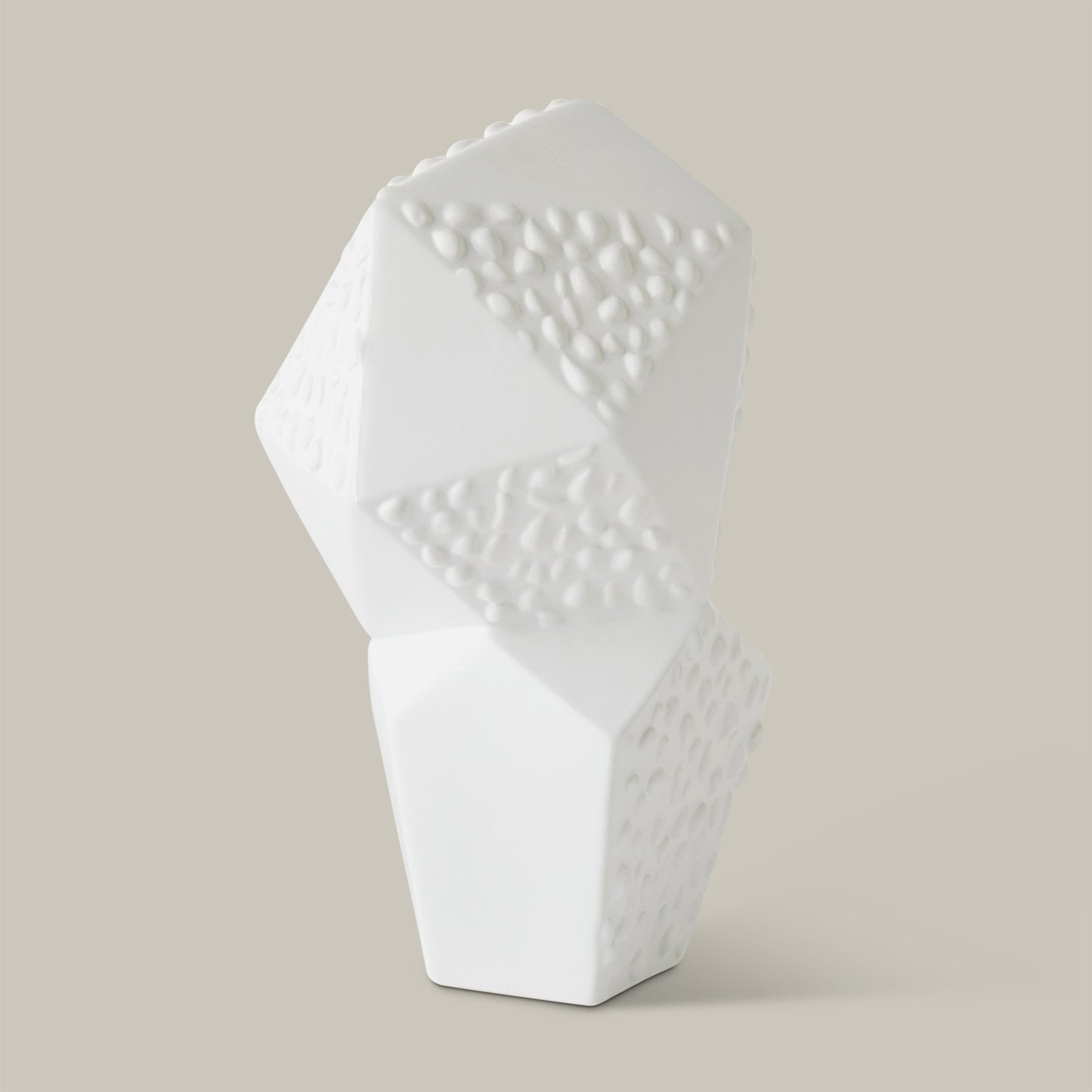 Les Facettes Sculpture (Matte White)