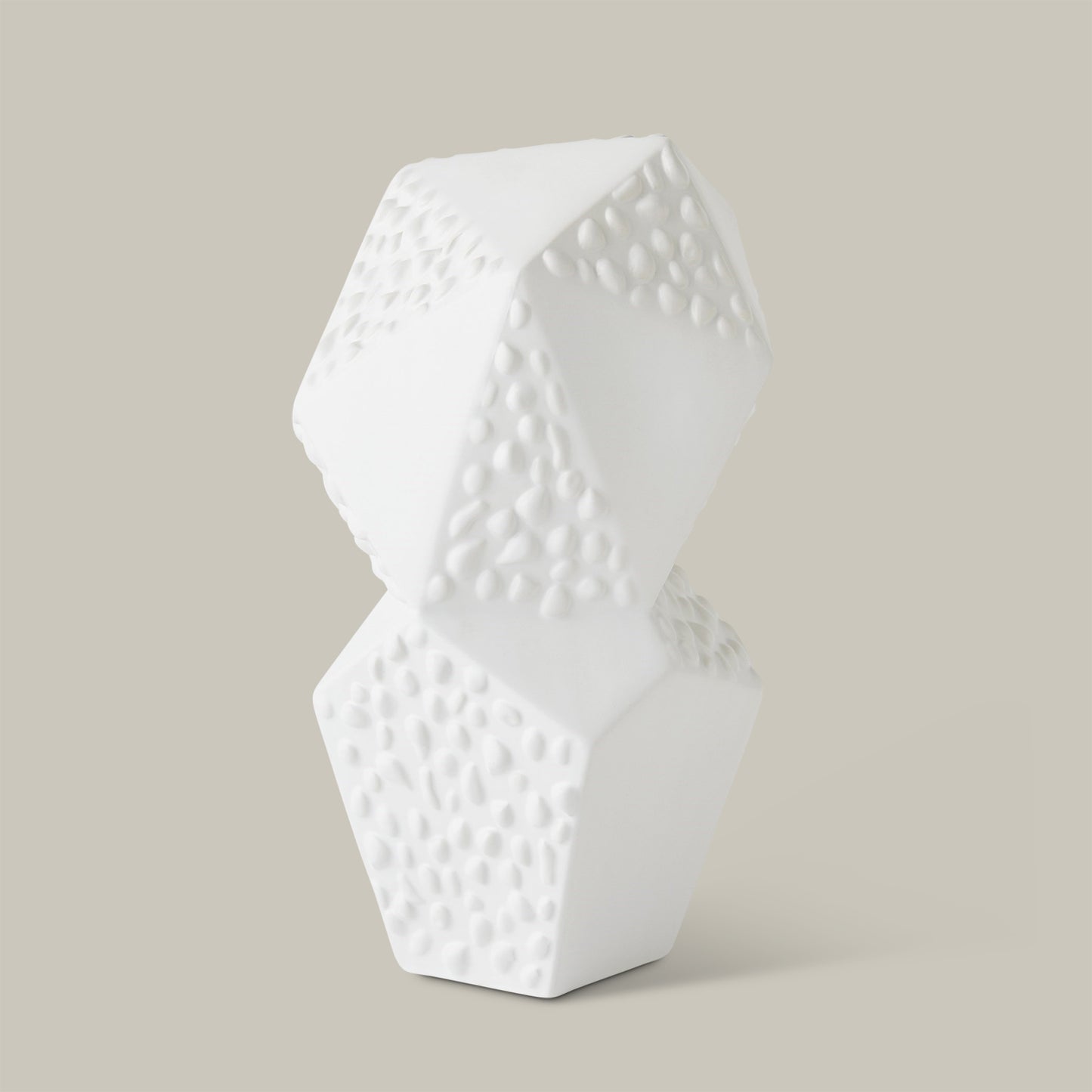 Les Facettes Sculpture (Matte White)