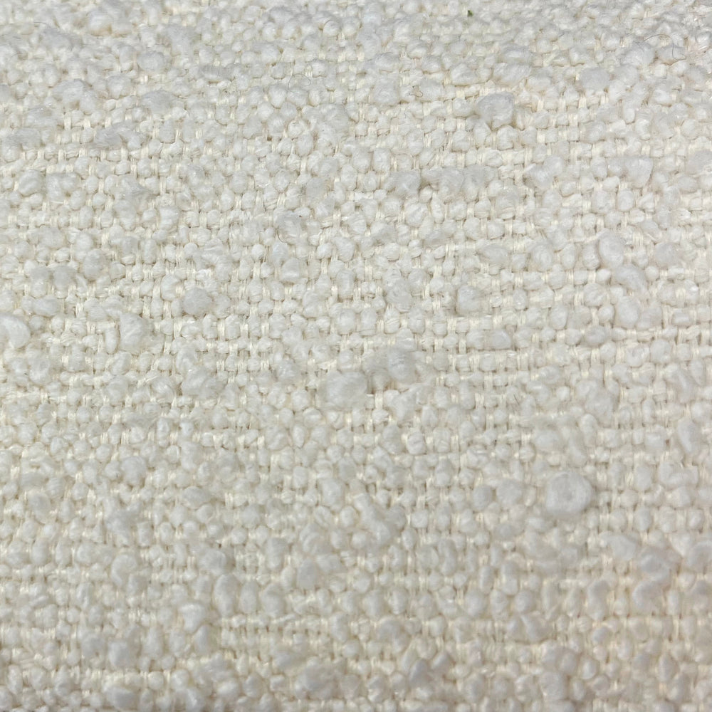 Lemieux et Cie Quick Ship Fabric Swatch in ivory with textured woven surface, upholstery sample shown in close-up detail.