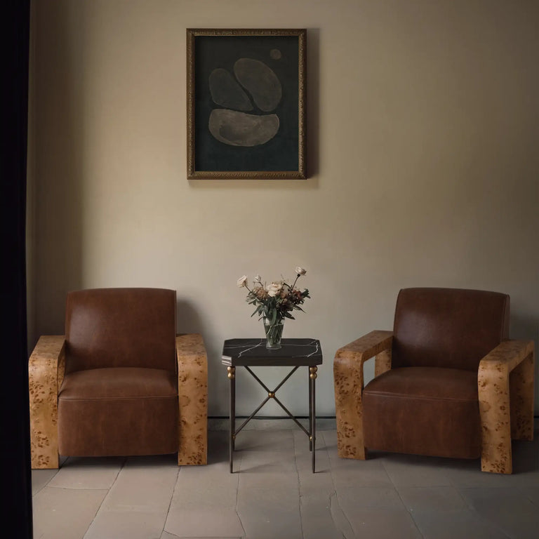 Dumas Leather Lounge Chair