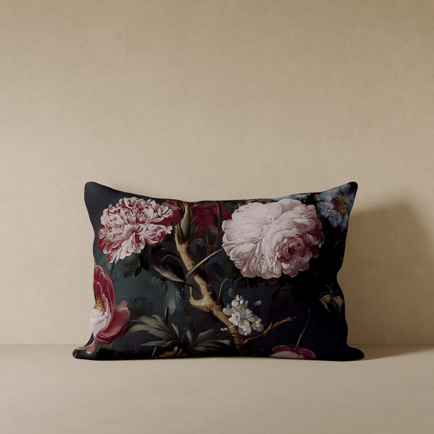Dutch Rose Velvet Pillow